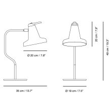 Garcon Tischlampe Carpyen Maße