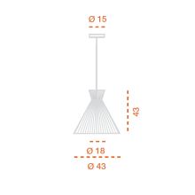 Mandarina Pendelleuchte 430 mm