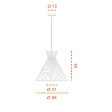 Mandarina Pendelleuchte 550 mm