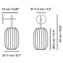 Mei 17 Wandleuchte