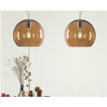 Casablanca Ball Pendelleuchte 2-flammig kupfer