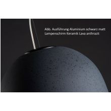 Clavio M Lampenschirm Pendelleuchte anthrazit