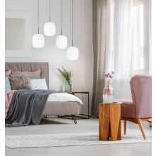 Murea Hängeleuchte 4-flammig Design weiss