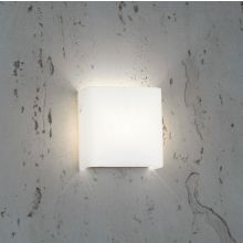 Radius Wandleuchte Casablanca rechteckig Glas weiss