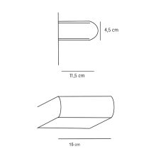 Maße Decor Walther Book 15 Led Wandlampe