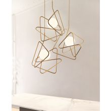 Inciucio Pendelleuchte Gibas 3-flammig gold