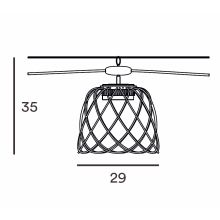 Nefer LED Seilsystem Hängeleuchte 4 er
