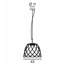 Nefer LED Pendelleuchte 43 cm
