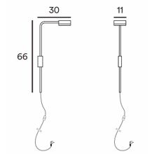 Tol LED Wandleuchte mit Stecker