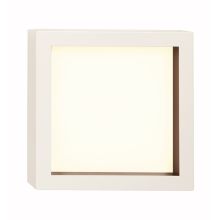 Quadratische Lampe Valencia weiss kupfer