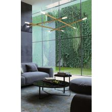 Moderne Hängeleuchte Gibas Zen gold