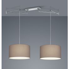 Pendellampe Certo Helestra 2-flammig braun 261847049288
