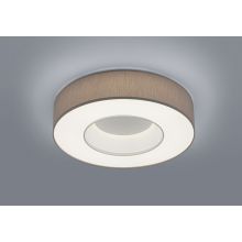 Lomo Deckenlampe Helestra Stoff braun