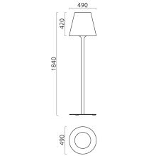 Größe Moris XL Stehlampe Helestra