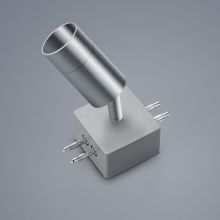 Verbinder mit Strahler Nickel matt