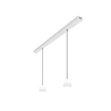 Gladys Pendelleuchte G9 weiss mit VIGA Baldachin 2